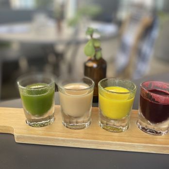 Pharm Table - Wellness shot flight - Cocktail Bars Near Me - San Antonio, Texas Pharm Table - Wellness shot flight - Cocktail Bars Near Me - San Antonio, Texas