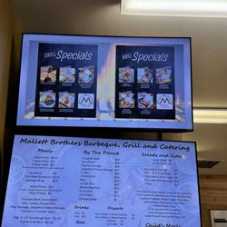 Mallett Brothers Barbeque - Menu