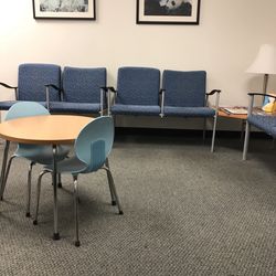 CONTRA COSTA E.N.T. - Moderate sized waiting room for 14 plus two little chairs for kids.