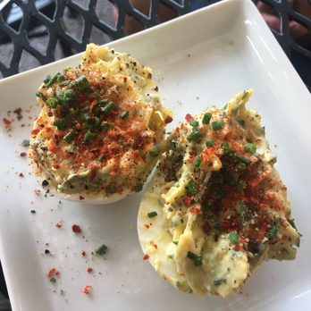 Monti's - Crab deviled Dungeness Crab Deviled Eggs - Mediterranean Near Me - Santa Rosa, California Monti's - Crab deviled Dungeness Crab Deviled Eggs - Mediterranean Near Me - Santa Rosa, California