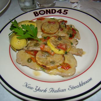 Bond 45 - VEAL SCALOPPINE PICCATA - Italian Near Me - New York, New York