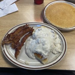 Brookwood Cafe and Catering - Gravy Biscuit Bacon and pancake