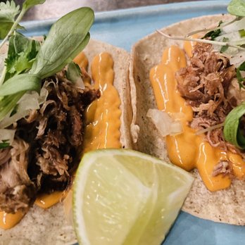 Llama - Taco with braised duck, aji panca salsa & white onion pico de gallo & coriander - Cocktail Bars Near Me - Copenhagen, 84