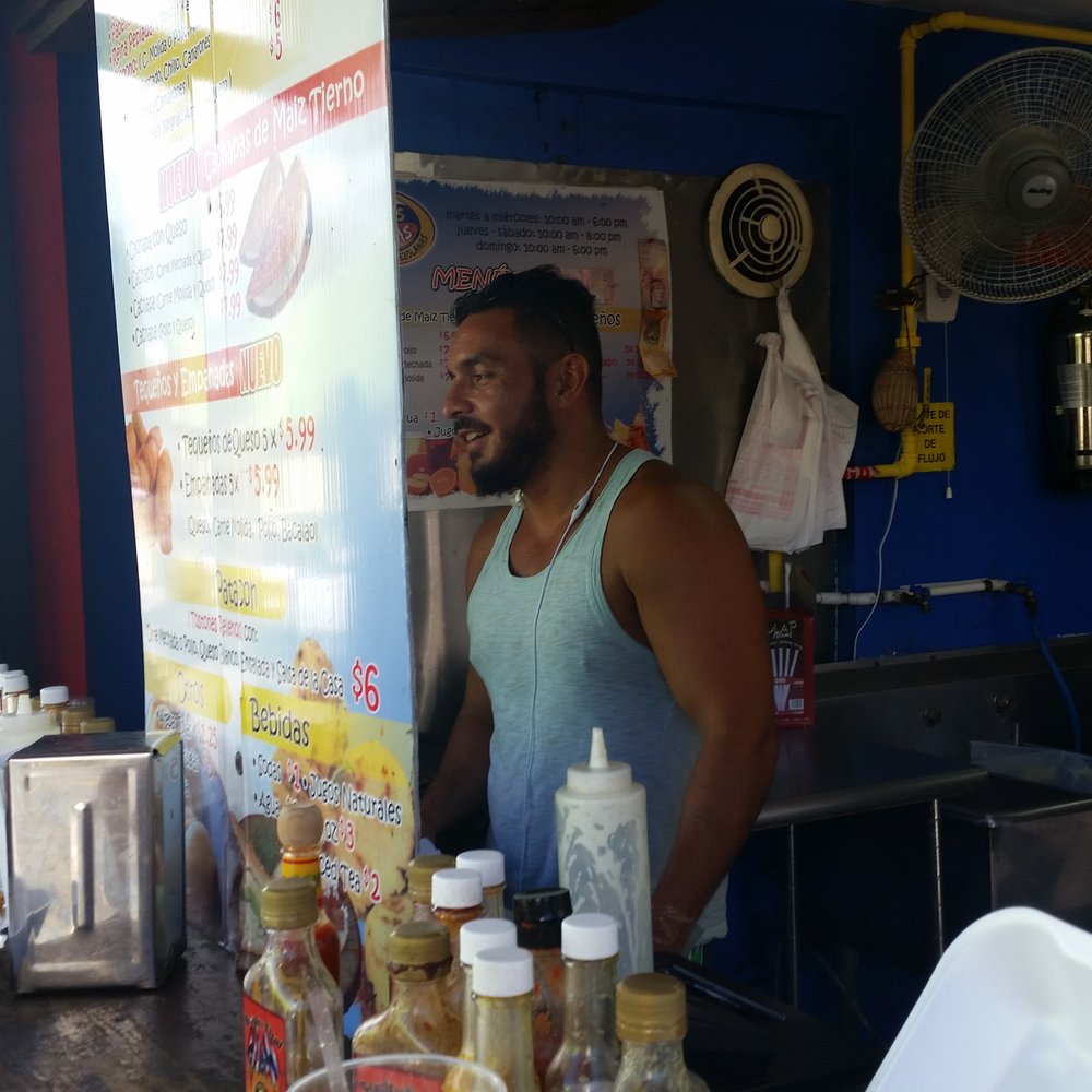 Los Chamos Arepas - The cool guy who cooks this yummy food. - Venezuelan Near Me - Carolina, Puerto Rico Los Chamos Arepas - The cool guy who cooks this yummy food. - Venezuelan Near Me - Carolina, Puerto Rico