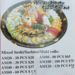 Yu Sushi - Menu as of Jan 2025