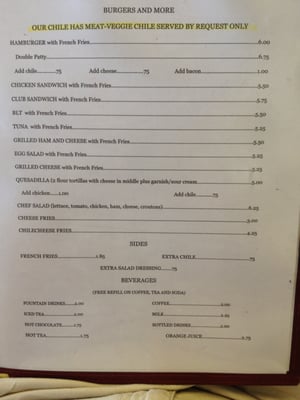 Menu photo 1 Viola's Restaurant Los Alamos, NM