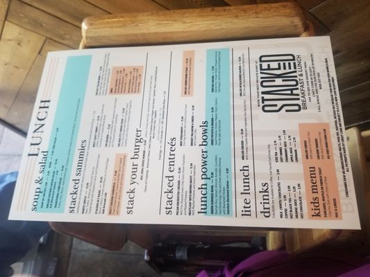 Menu photo 4 Stacked Lubbock, TX