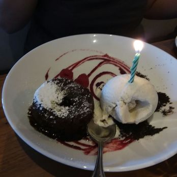 Bluewater Grill - Temecula - Izzy's birthday lava cake - Seafood Near Me - Temecula, California
