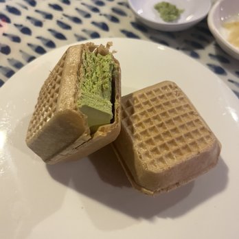 Tokyo Eats - Monaca Ice Cream. Matcha and chocolate. - Ramen Near Me - Fullerton, California Tokyo Eats - Monaca Ice Cream. Matcha and chocolate. - Ramen Near Me - Fullerton, California