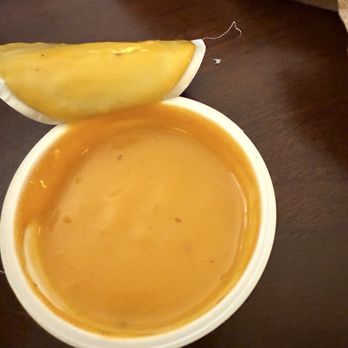 Bojangles - Honey mustard dipping sauce. I would fill my bathtub up with this and splash around in it if I could - Chicken Shop Near Me - Bedford, Texas
