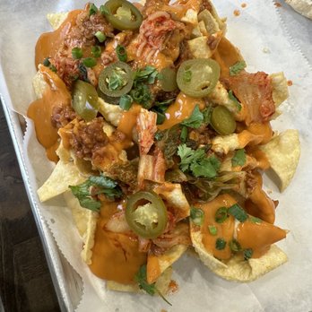 Toastn' Tea - Loaded Korean nachos with spicy chicken - Bubble Tea Near Me - Grand Rapids, Michigan Toastn' Tea - Loaded Korean nachos with spicy chicken - Bubble Tea Near Me - Grand Rapids, Michigan