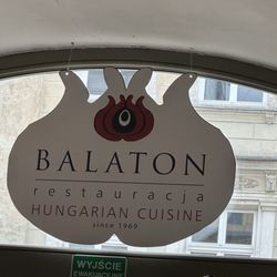 Restauracja Balaton - Restaurant sign