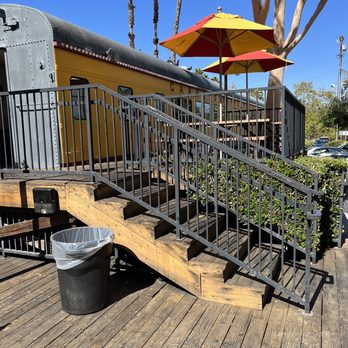 Carneys - the stairs leading to the restaurant - Burgers Near Me - Studio City, California