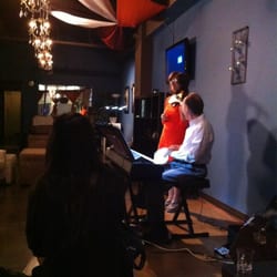Fullerton Art Walk - Heart strings. Love this duo! And loved the art on display