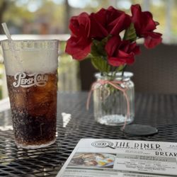 At The Diner - Sat outside