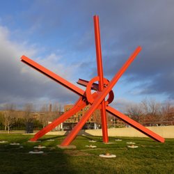 John and Mary Pappajohn Sculpture Park - Mark di Suvero; T8; 1987; painted steel