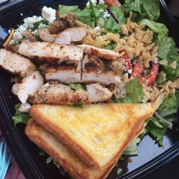 Zaxbys - The Blue Zalad with blackened chicken! Always fresh and delish! - Fast Food Near Me - Warr Acres, Oklahoma Zaxbys - The Blue Zalad with blackened chicken! Always fresh and delish! - Fast Food Near Me - Warr Acres, Oklahoma