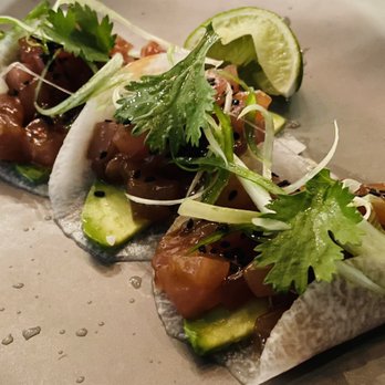 Aura Rooftop - Ahi Tuna Tacos* - Cocktail Bars Near Me - Charlotte, North Carolina