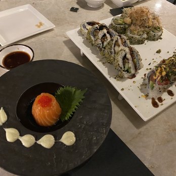 Yume Sushi - Smoked Salmon Tataki, Yume Roll, Scallop Dynamite Roll, Soft Shell Crab Roll - Sushi Bars Near Me - Arlington, Virginia Yume Sushi - Smoked Salmon Tataki, Yume Roll, Scallop Dynamite Roll, Soft Shell Crab Roll - Sushi Bars Near Me - Arlington, Virginia