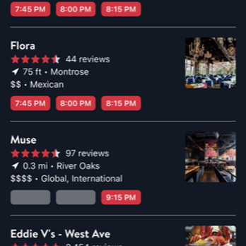 Flora - Offering tables when they cannot even seat people with prior reservations - Mexican Near Me - Houston, Texas