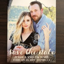 J's Quality Printing - Save the Date postcard front