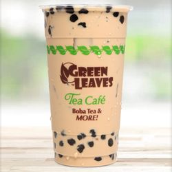 Green Leaves Tea Café - Green Leaves Signature Milk Tea with boba