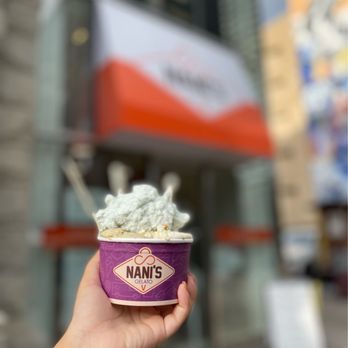 Nani's Gelato - a hand holding a cup of ice cream - Ice Cream & Frozen Yogurt Near Me - Toronto, Ontario Nani's Gelato - a hand holding a cup of ice cream - Ice Cream & Frozen Yogurt Near Me - Toronto, Ontario