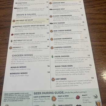 The Casual Pint - Back of menu - American Near Me - Falls Church, Virginia The Casual Pint - Back of menu - American Near Me - Falls Church, Virginia