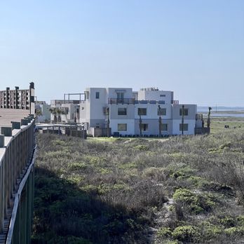 Lively Beach - From the beach boardwalk looking at the Lively Beach property - Vacation Rentals Near Me - Corpus  Christi, Texas