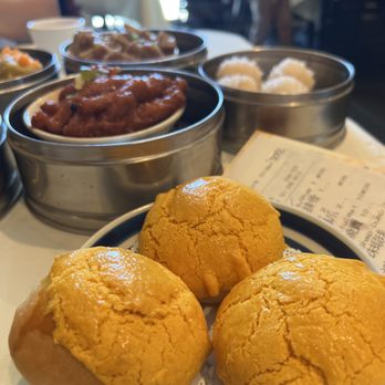 Capital Seafood - Salted egg yolk custard buns - Dim Sum Near Me - Arcadia, California Capital Seafood - Salted egg yolk custard buns - Dim Sum Near Me - Arcadia, California