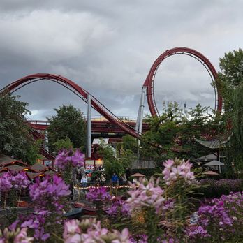 Tivoli - The roller coaster opened in 1914 and is the oldest operating roller coaster in Europe and one of the oldest in the world. - Amusement Parks Near Me - Copenhagen, 84 Tivoli - The roller coaster opened in 1914 and is the oldest operating roller coaster in Europe and one of the oldest in the world. - Amusement Parks Near Me - Copenhagen, 84