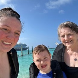 Stingray excursion - we were able to feed and snorkel with them.