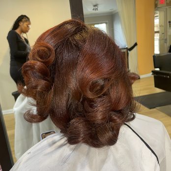 Faithfilled Beauty - Silk press & curl after full color service. - Hair Stylists Near Me - Southfield, Michigan Faithfilled Beauty - Silk press & curl after full color service. - Hair Stylists Near Me - Southfield, Michigan