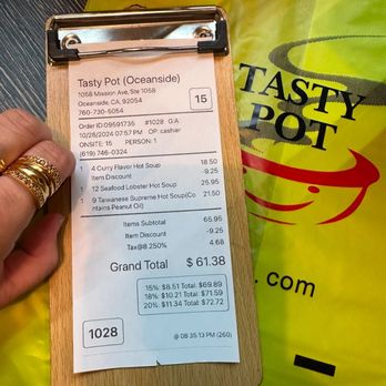 Tasty Pot- Oceanside - Thank u for the good food and service - Hot Pot Near Me - Oceanside, California