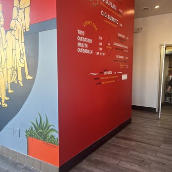 Papi Tacos & Churros - Menu is on the wall near cashier - Tacos Near Me - Norwalk, California