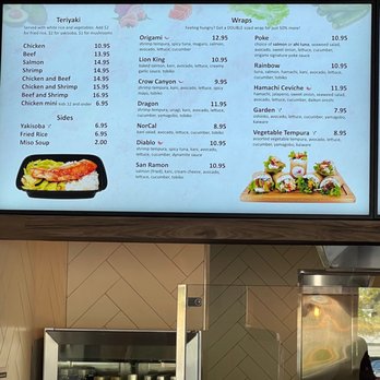 Origami - Menu - Sushi Bars Near Me - San Ramon, California