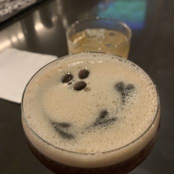 Treehouse - Espresso martini and bourbon, lemon, tonic drink. - Cocktail Bars Near Me - West Palm Beach, Florida