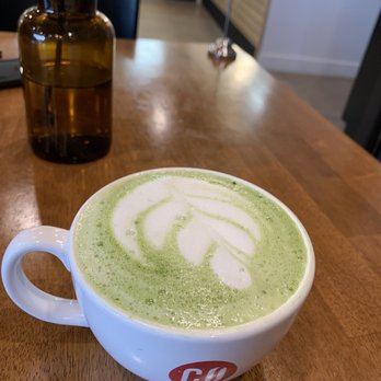 Colados Coffee & Crepes - Matcha green tea latte with coconut milk - Coffee & Tea Near Me - Phoenix, Arizona Colados Coffee & Crepes - Matcha green tea latte with coconut milk - Coffee & Tea Near Me - Phoenix, Arizona