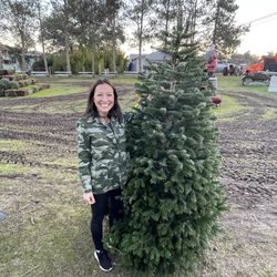 Grandma's Pumpkin Patch - Picking out my tree at Grandma's.