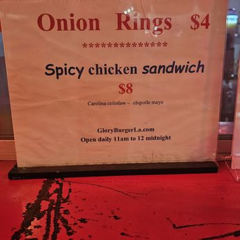 Glory Burger - New Menu Items - Burgers Near Me - Los Angeles, California
