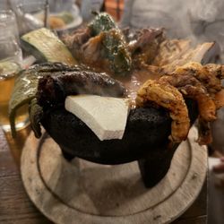 EL ADOBE, San Juan Capistrano, CA!  Husband's Impressive El Adobe Molcajete = $46