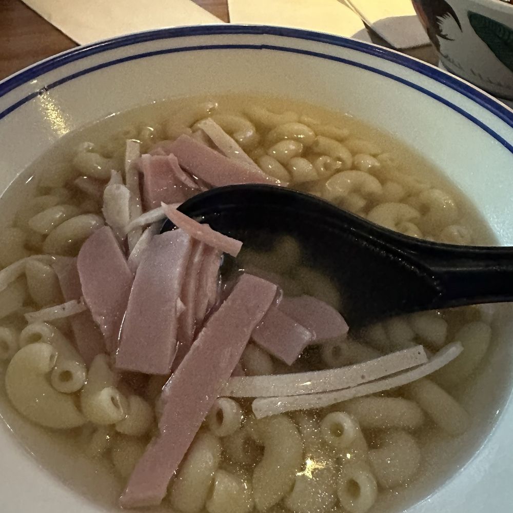 Good Catch Bar & Café - Imitation abalone, ham, and macaroni - Hong Kong Style Cafe Near Me - Toronto, Ontario Good Catch Bar & Café - Imitation abalone, ham, and macaroni - Hong Kong Style Cafe Near Me - Toronto, Ontario