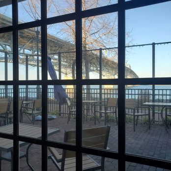 Riverwalk Restaurant - Table by the water view - New American Near Me - Yorktown, Virginia Riverwalk Restaurant - Table by the water view - New American Near Me - Yorktown, Virginia