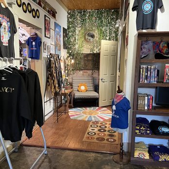 Black Flower Apparel And Records - Places to sit and relax are in the shop. - Vinyl Records Near Me - Covington, Louisiana