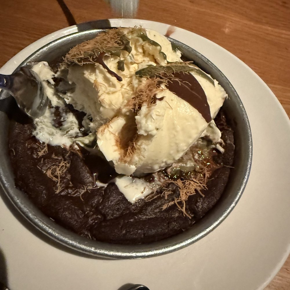 BJ's Restaurant & Brewhouse - Dubai chocolate Pizookie - New American Near Me - Livonia, Michigan BJ's Restaurant & Brewhouse - Dubai chocolate Pizookie - New American Near Me - Livonia, Michigan