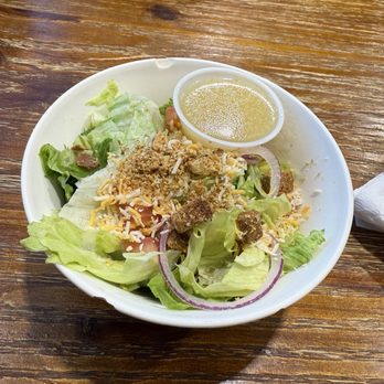 Emily's Eatery & Events - Side salad with house dressing - Venues & Event Spaces Near Me - Dowell, Illinois