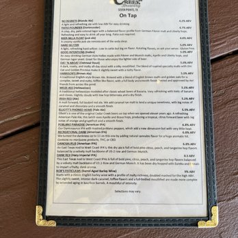 Cedar Creek Brewery - Menu - Breweries Near Me - Seven Points, Texas Cedar Creek Brewery - Menu - Breweries Near Me - Seven Points, Texas