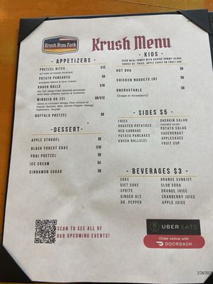 Menu photo 5 Krush Brau Park Kissimmee, FL