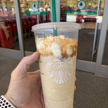 Starbucks - Worst Caramel Frappuccino ever. I can't stand lazy people. Dumps all the caramel on top. - Coffee & Tea Near Me - Medford, New York