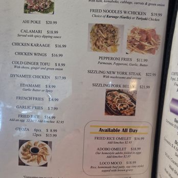 Eagle Cafe - Menu - Breakfast & Brunch Near Me - Honolulu, Hawaii
